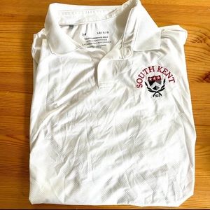 South Kent UA white polo size L
